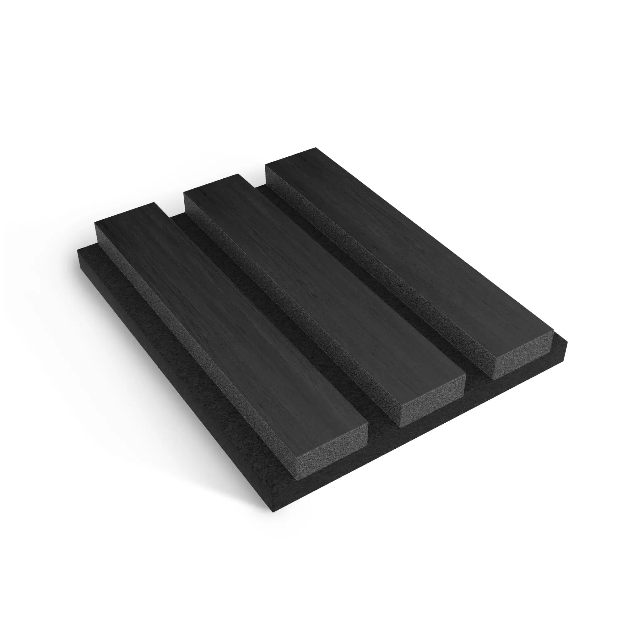 Acoustic MDF Wood Slat Wall Panel Sample on white background DecorMania UK